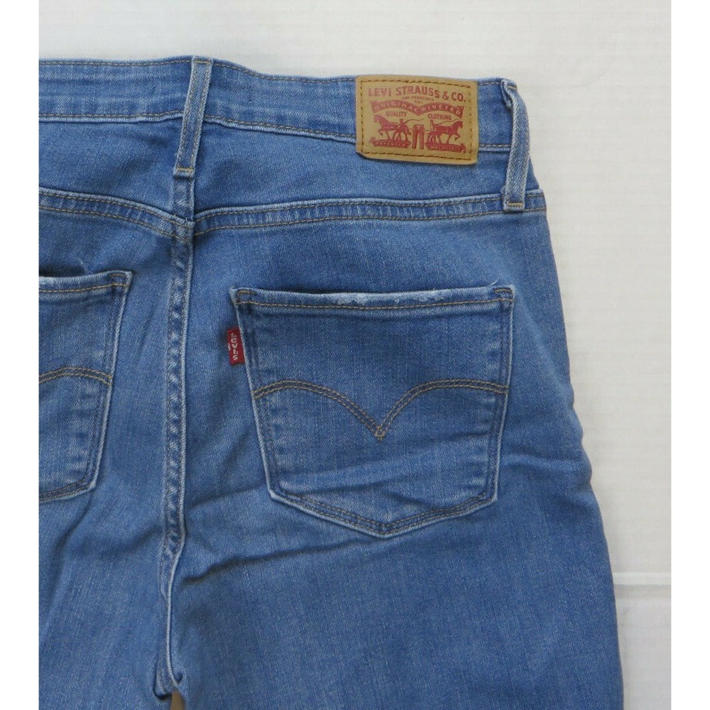 Womans Levis High Rise Skinny Denim Jeans Stretch Size 28